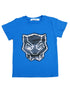 Little Kids Unisex Blue Flip Sequins Black Panther Crewneck T-Shirt 18M-2T - SophiasStyle.com
